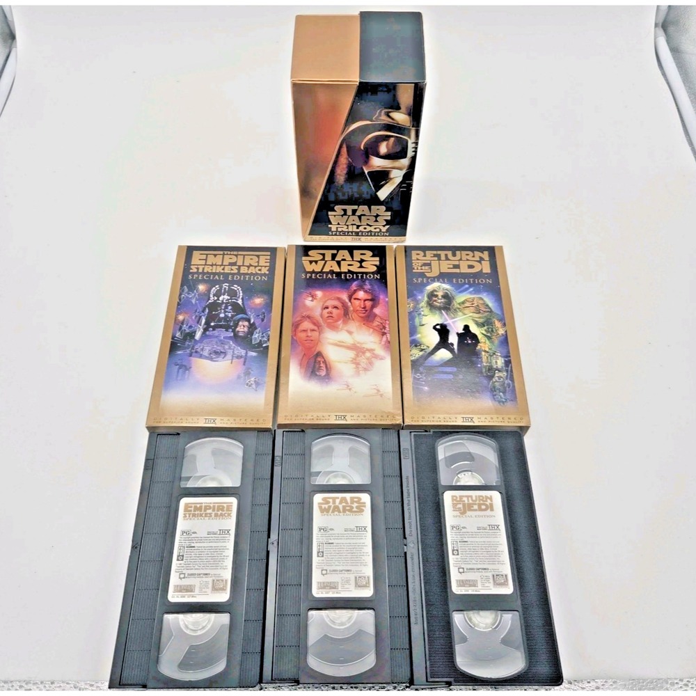 Star Wars Trilogy VHS 1997 Special Edition Empire Strikes Back Return Jedi VGC